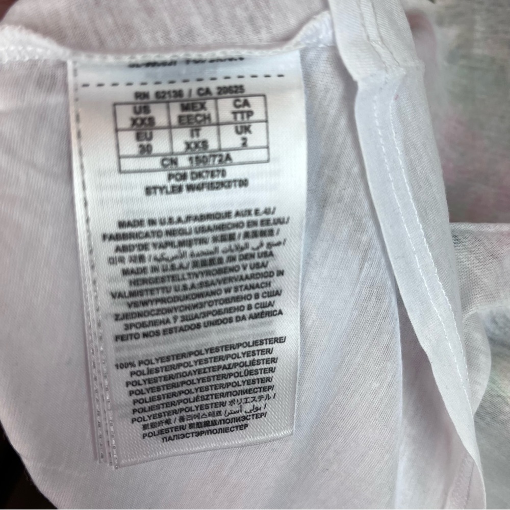 New Guess Floral Tropical Tee Shirt XXS - Picture 4 of 5